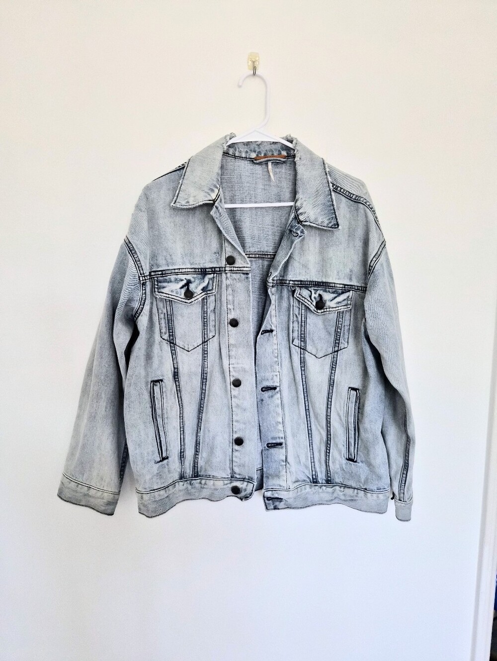 Free People Blue Denim Jean Jacket - Picture 1 of 3